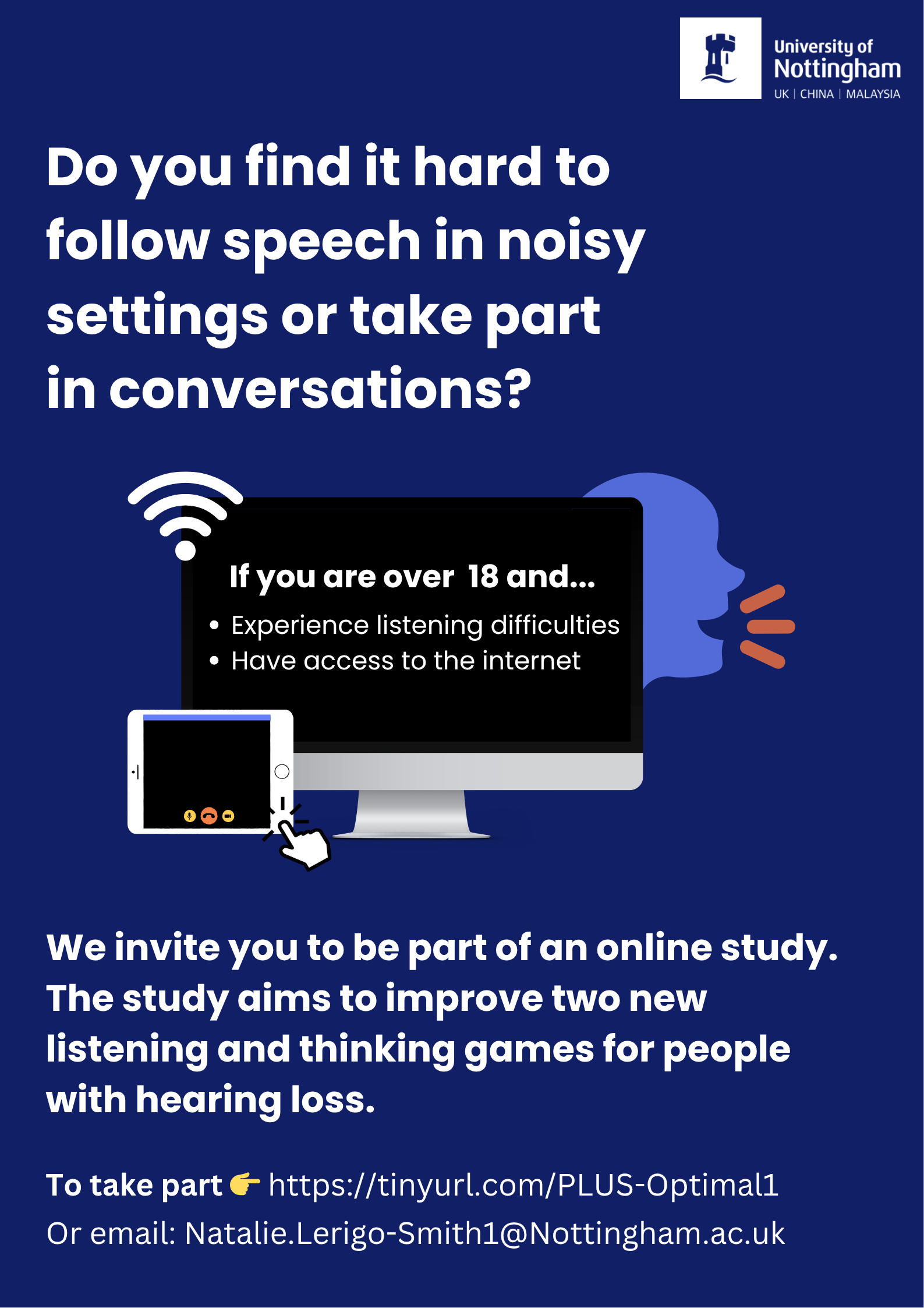 Research Study Invite on Hearing Difficulties